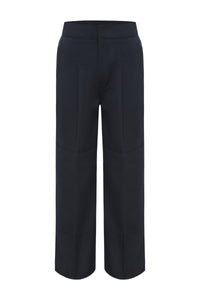 Primary Navy Long Pants (slimmer fit/double knee )