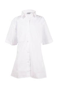 2nd Hand Boys/Mens White Formal Short Sleeve Shirt (Samples)